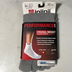 Injinji Performance Original Weight Mini-Crew Toe Socks M 8-10.5